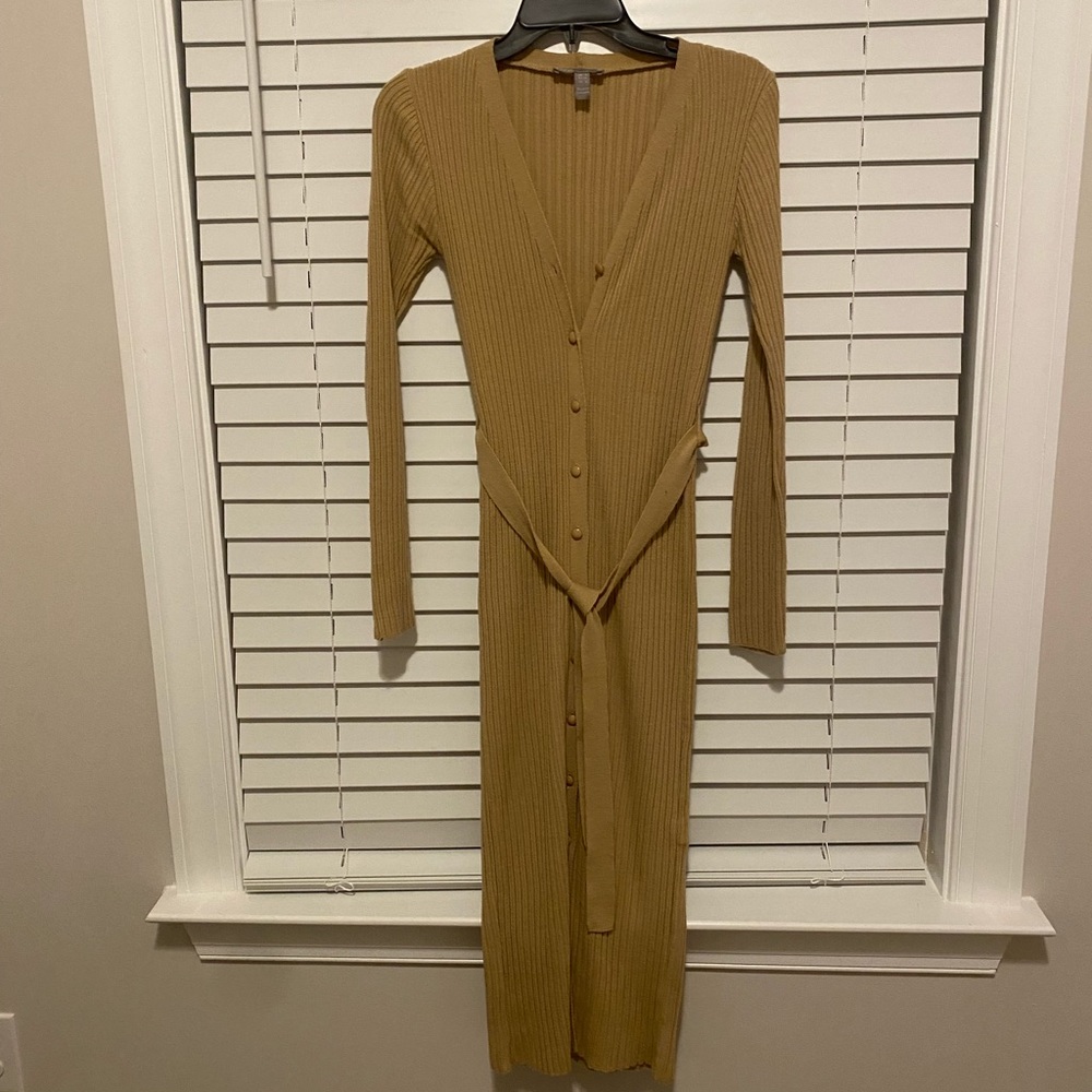 ASOS Button Knit Midi Dress